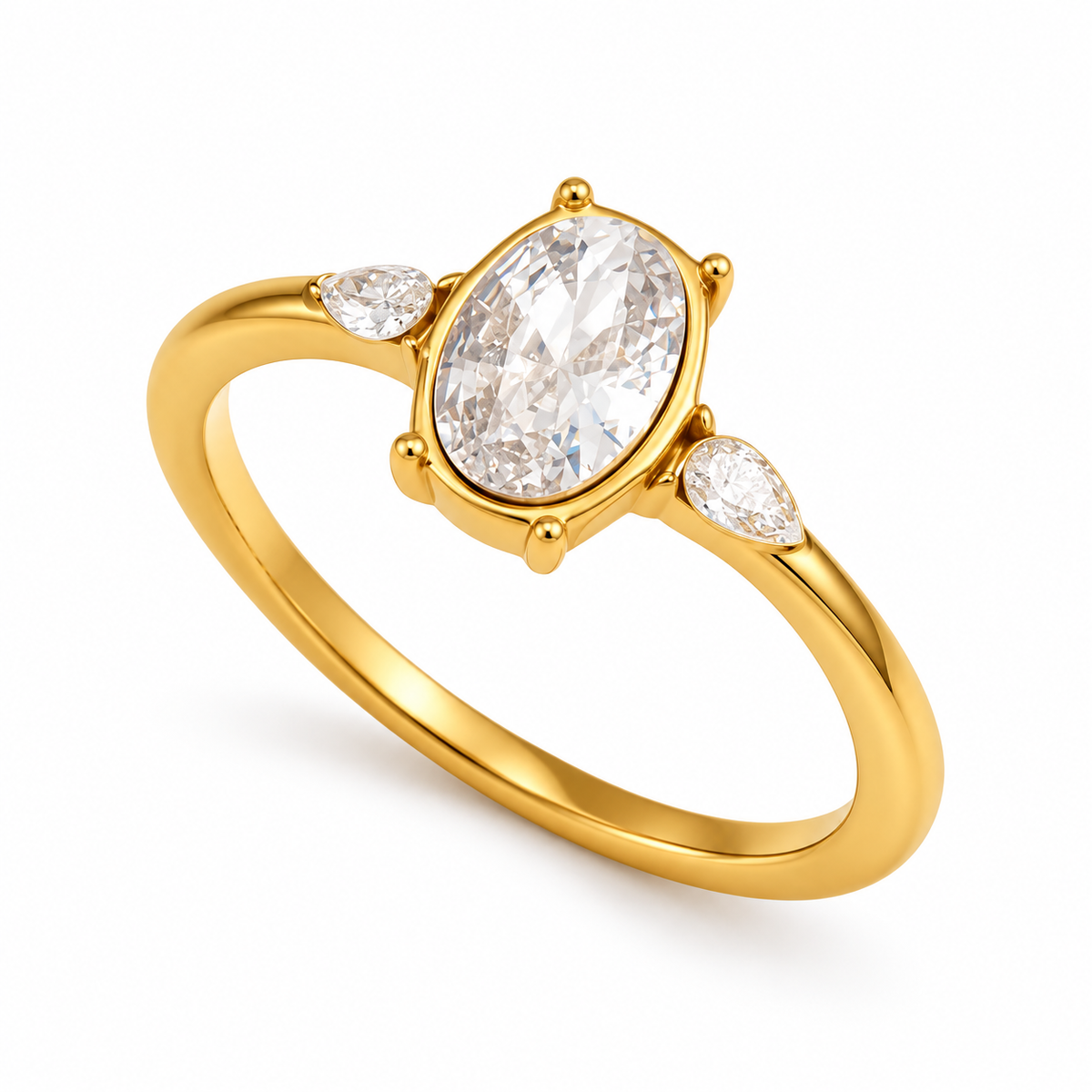 Amara Three-Stone Ring