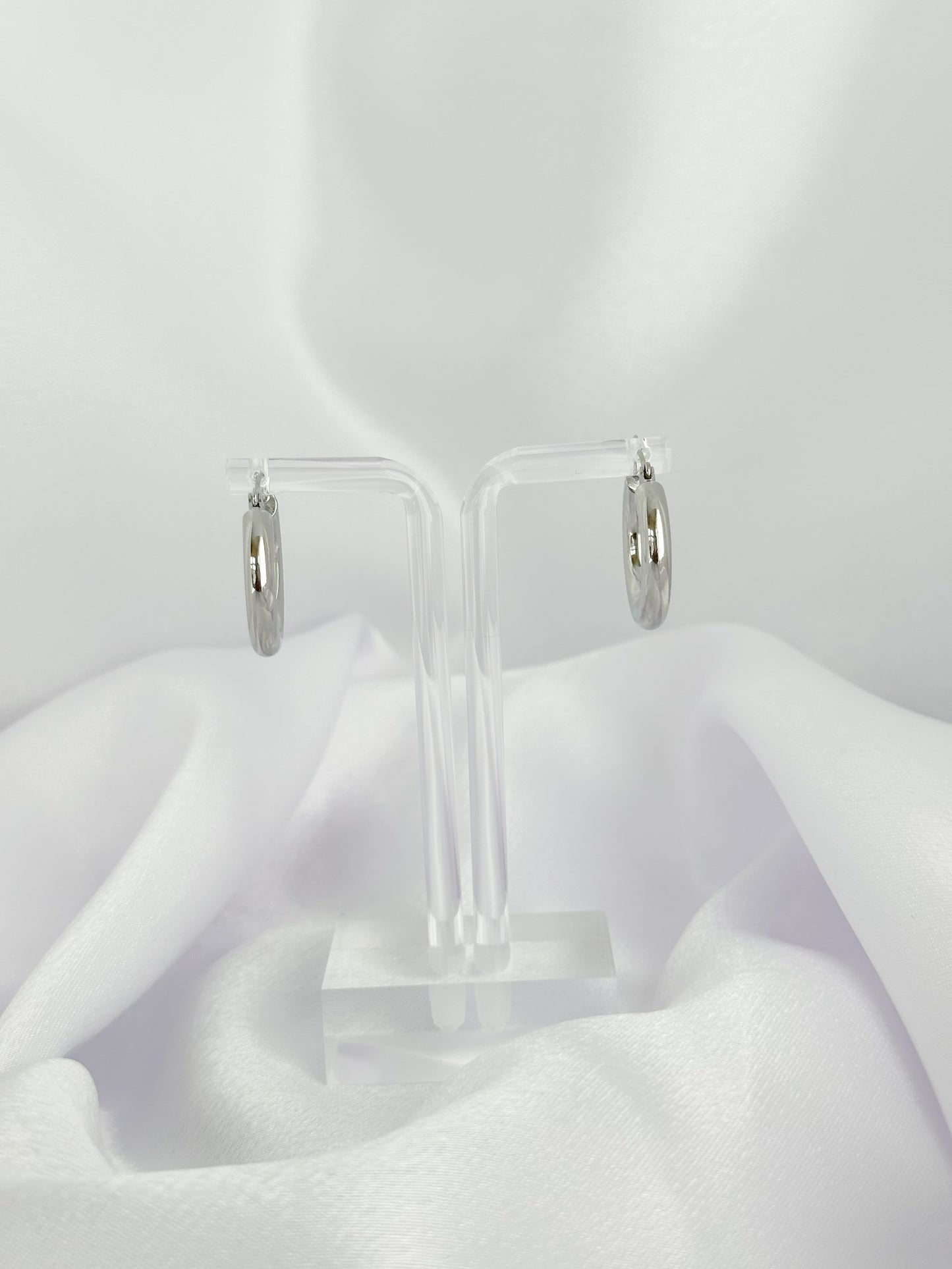 Dainty Girl Silver Hoops