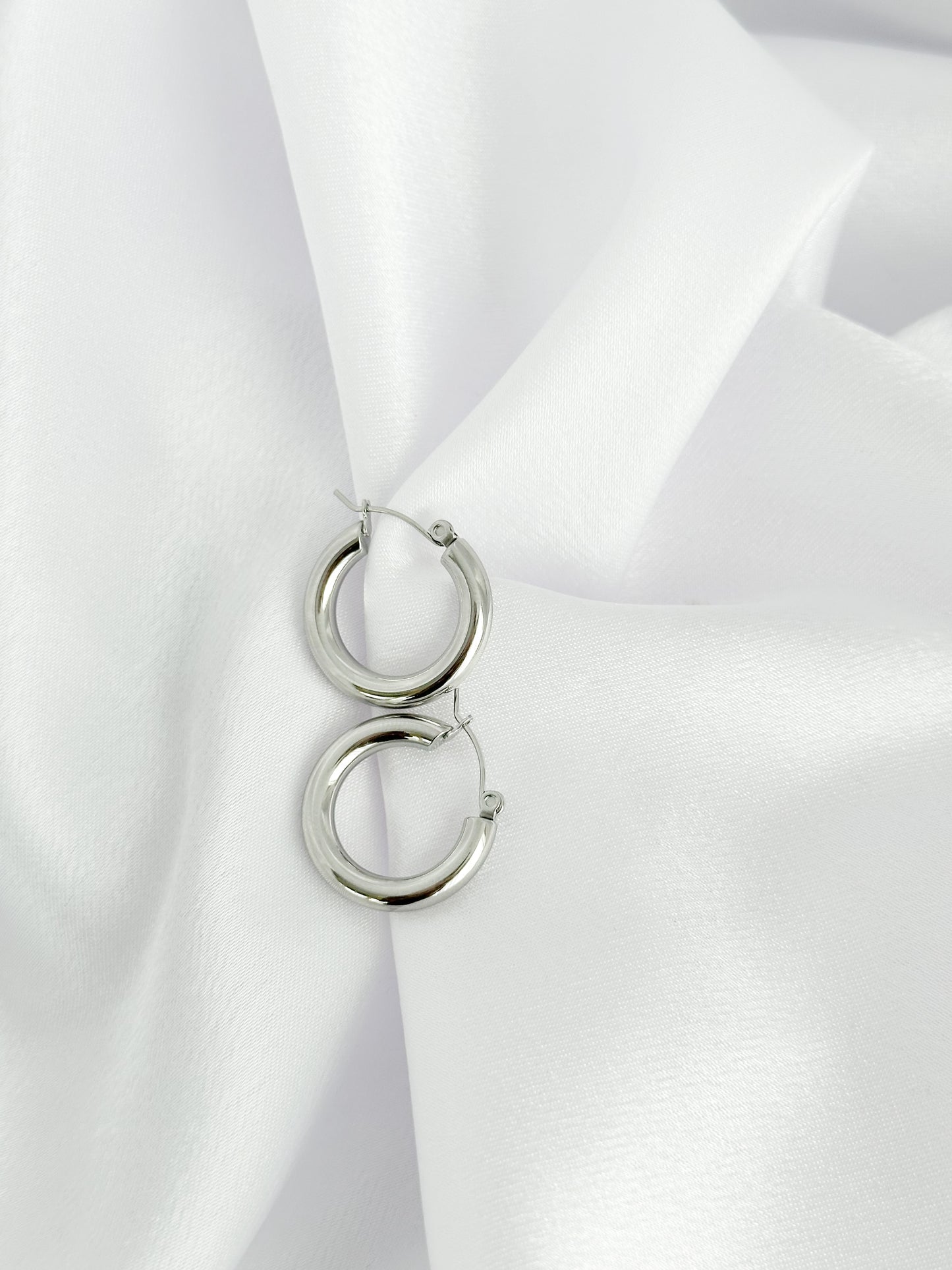 Dainty Girl Silver Hoops