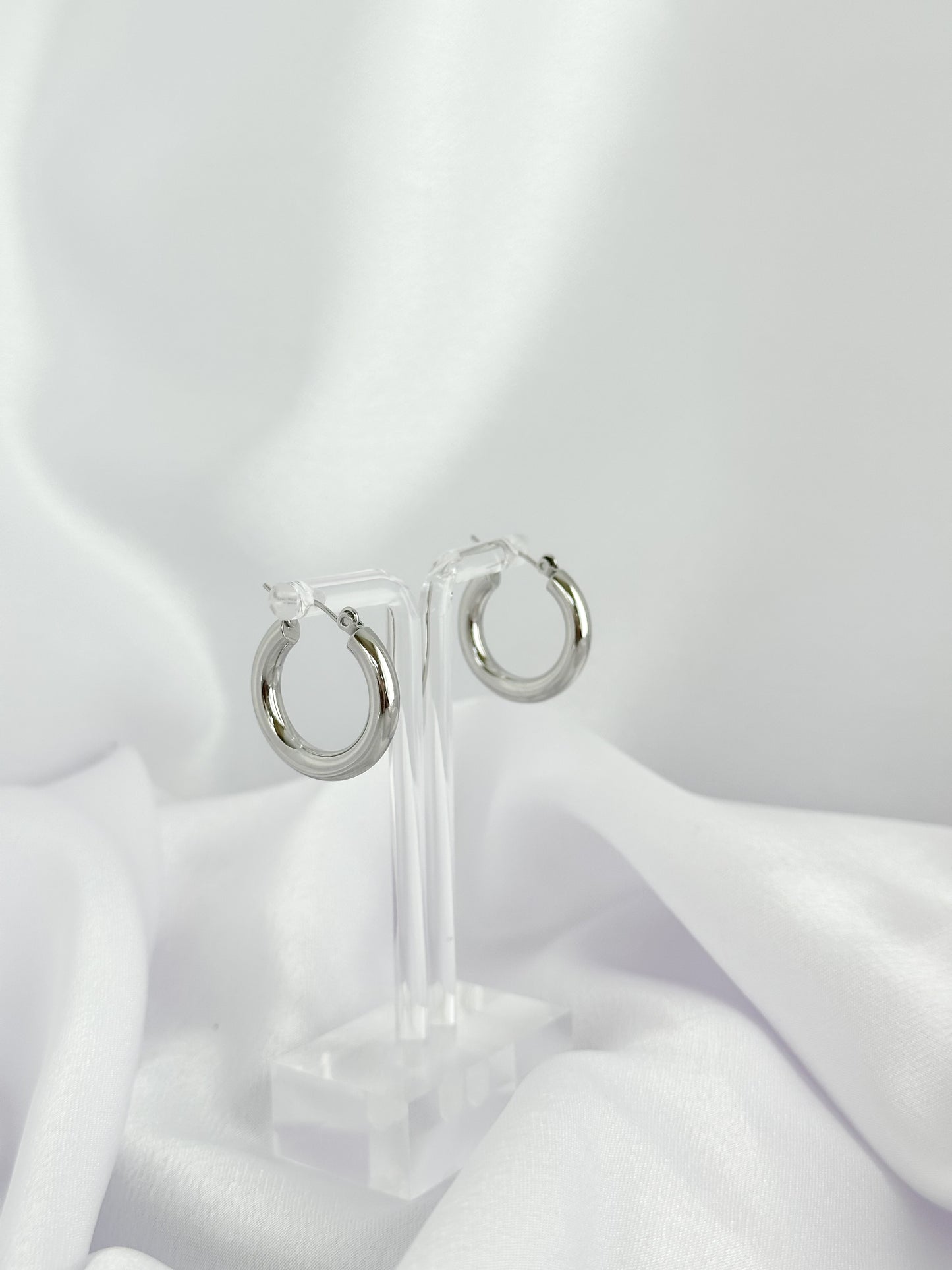 Dainty Girl Silver Hoops