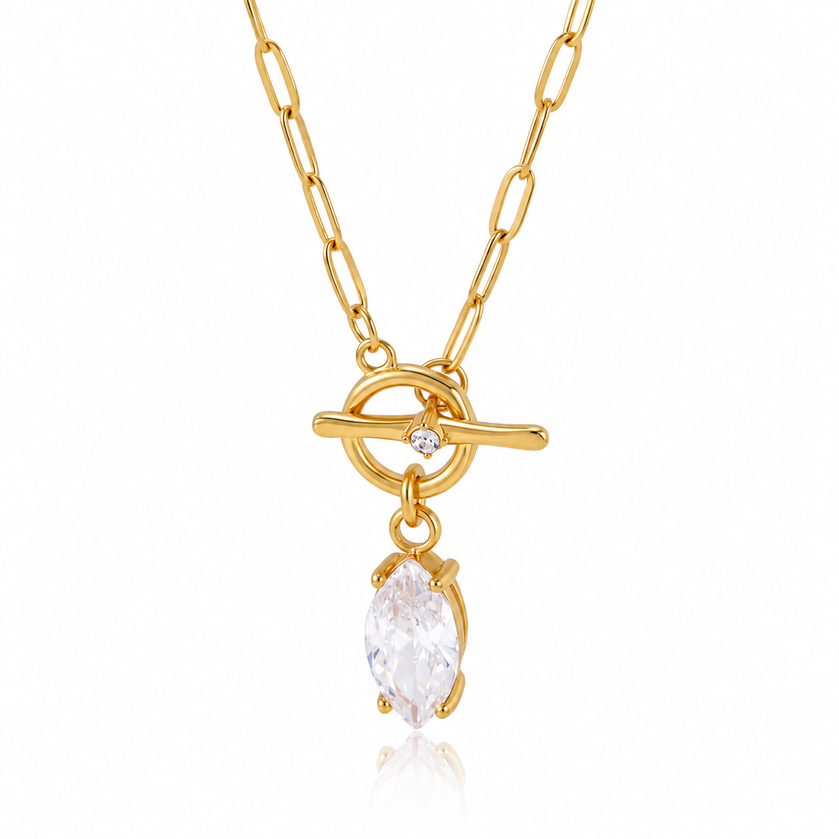 Naomi Toggle Pendant Necklace