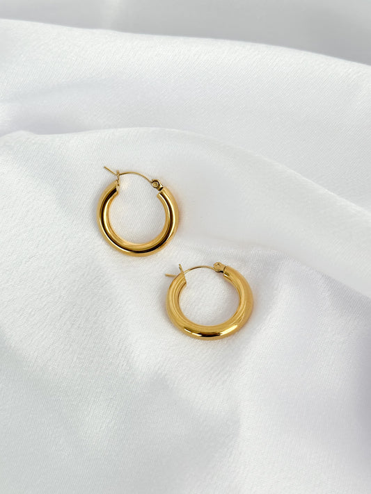 Dainty Girl Gold Hoops