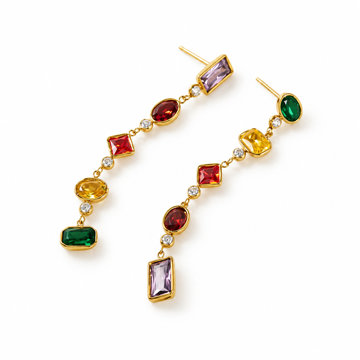 Sofia Amethyst Drop Earrings