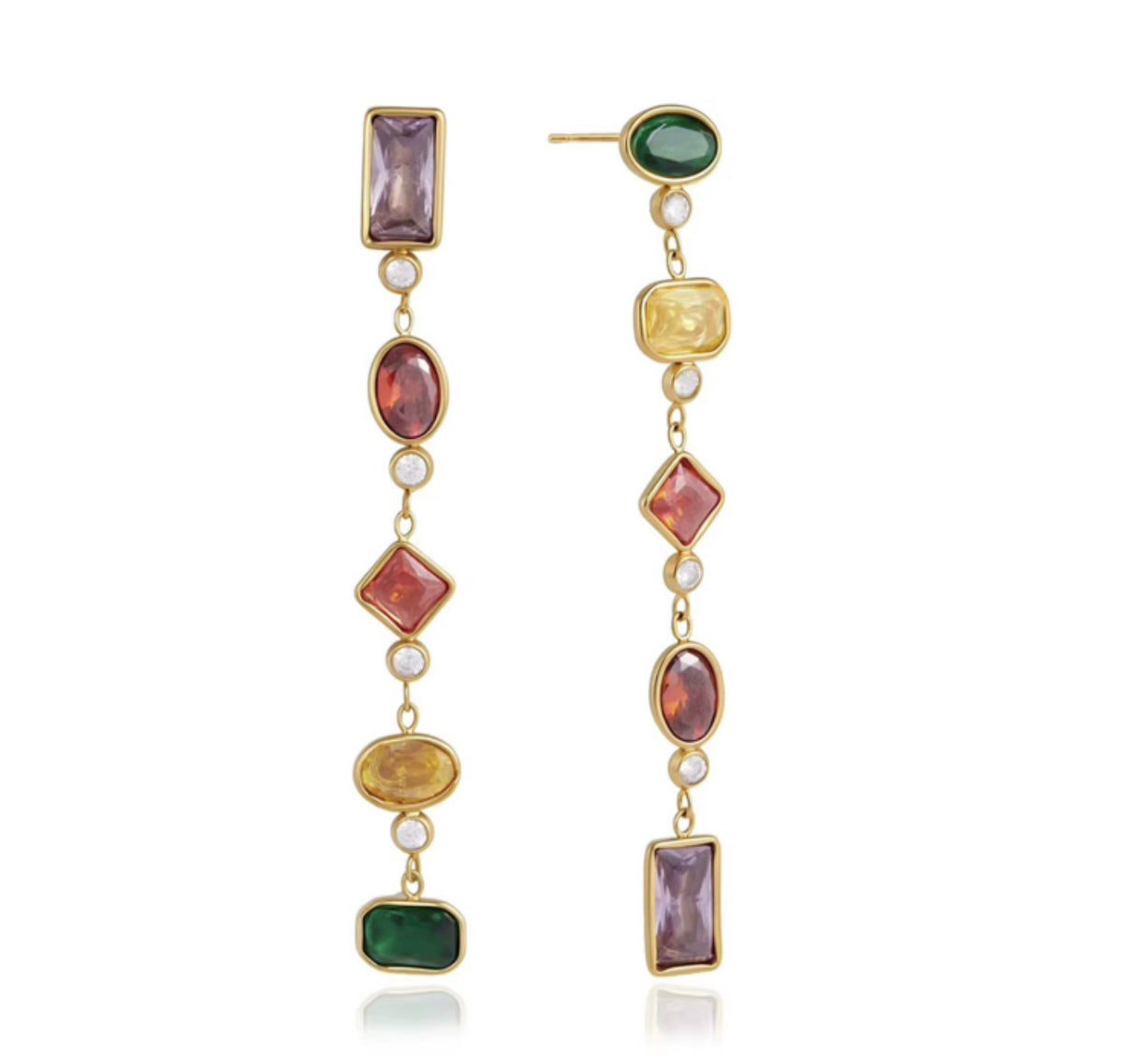 Sofia Amethyst Drop Earrings