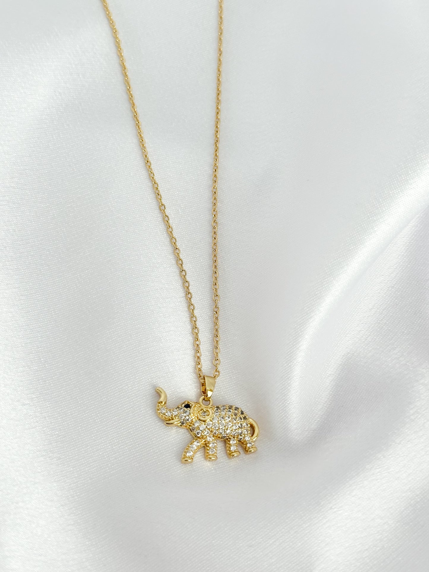 Romance in Thailand Elephant Necklace