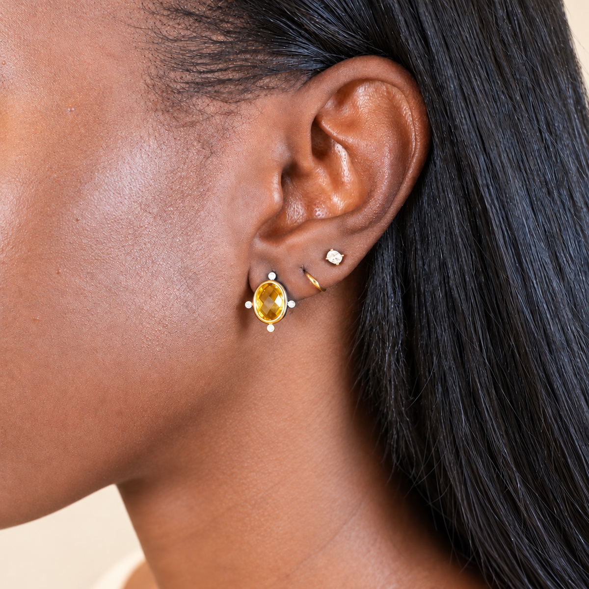 Camille Citrine Studs