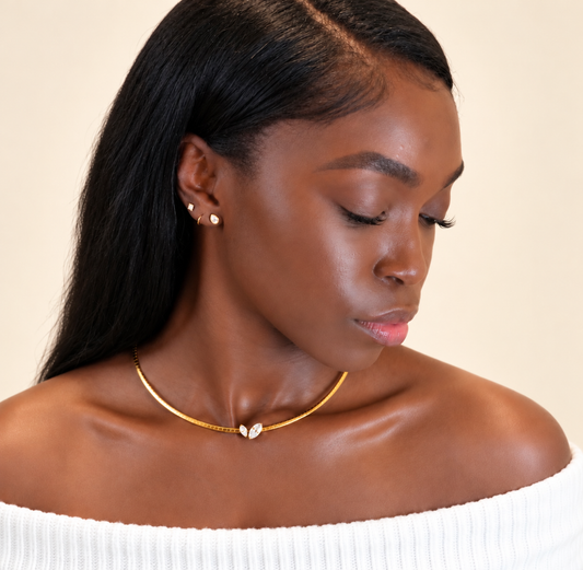 Lila Marquise Pendant Necklace