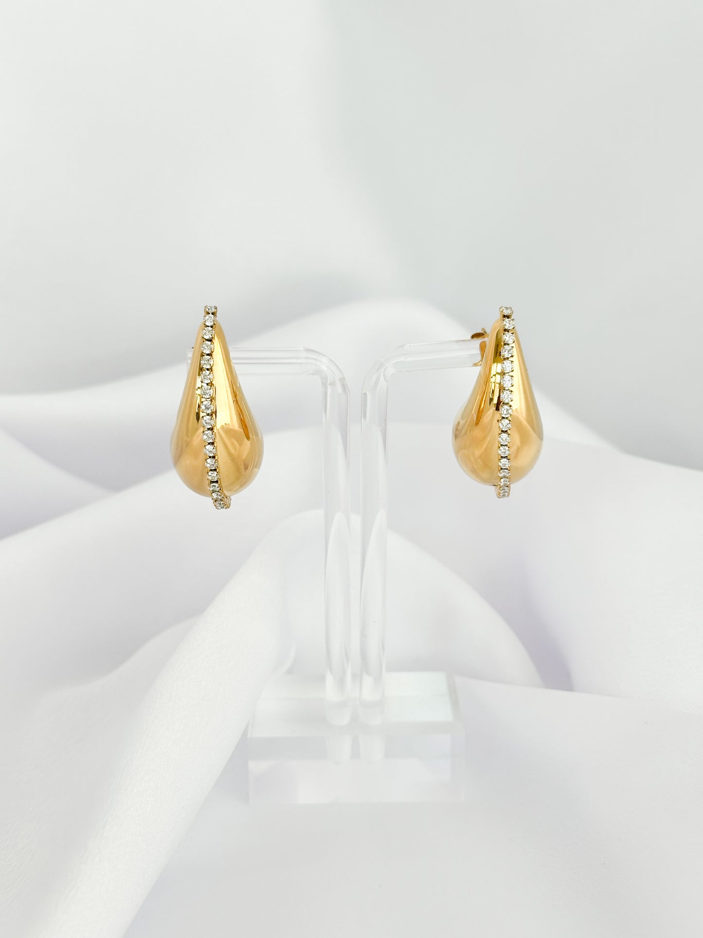 Crystal Cascade Water Drop Earrings