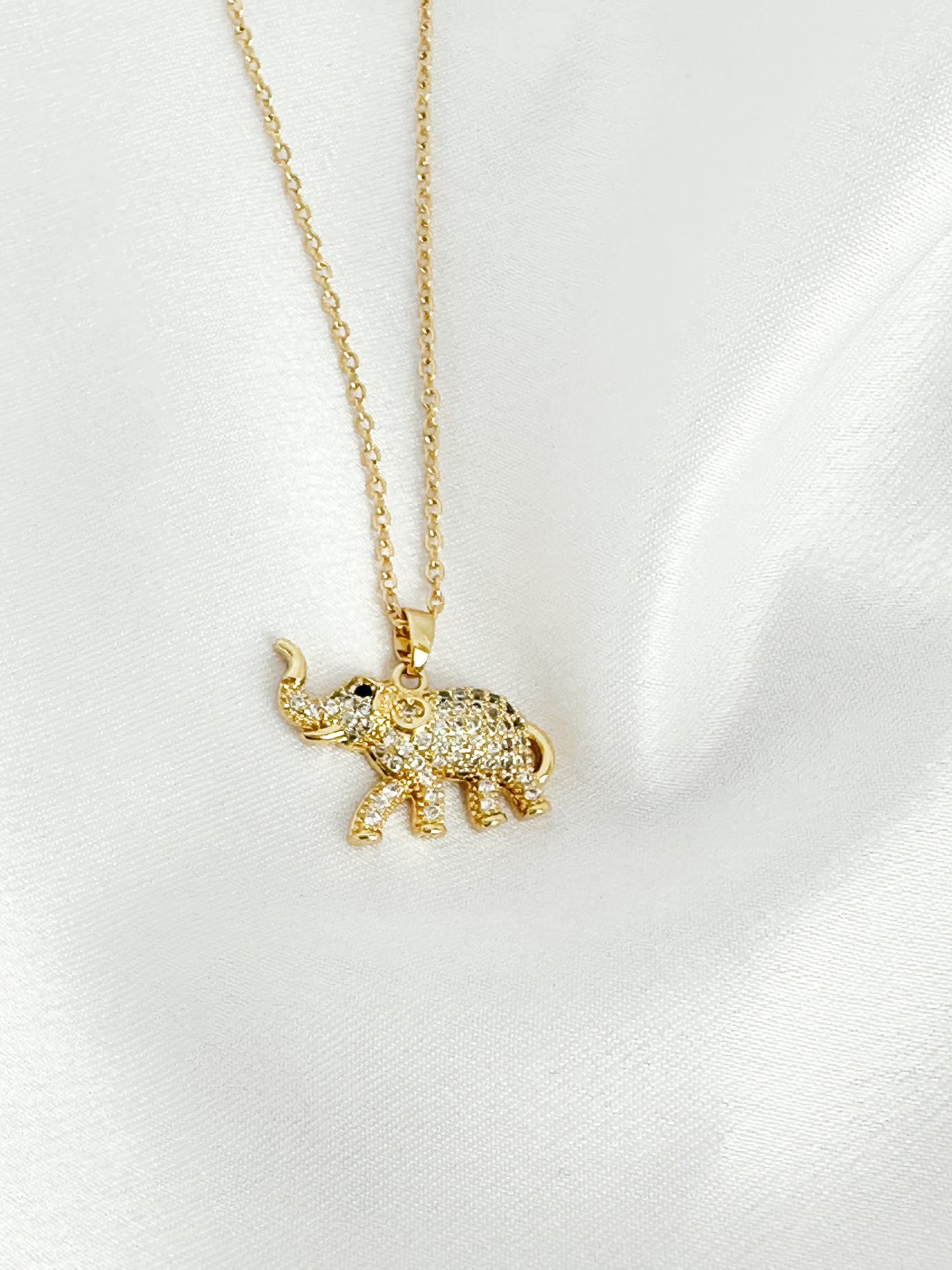 Romance in Thailand Elephant Necklace