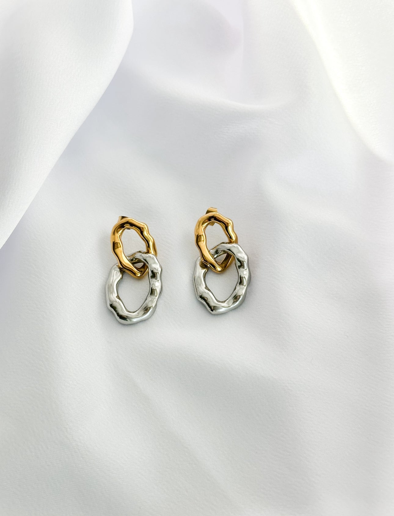 Mixing Chic Dangle Hoops