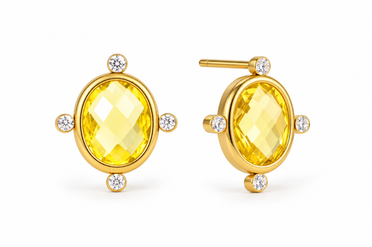 Camille Citrine Studs