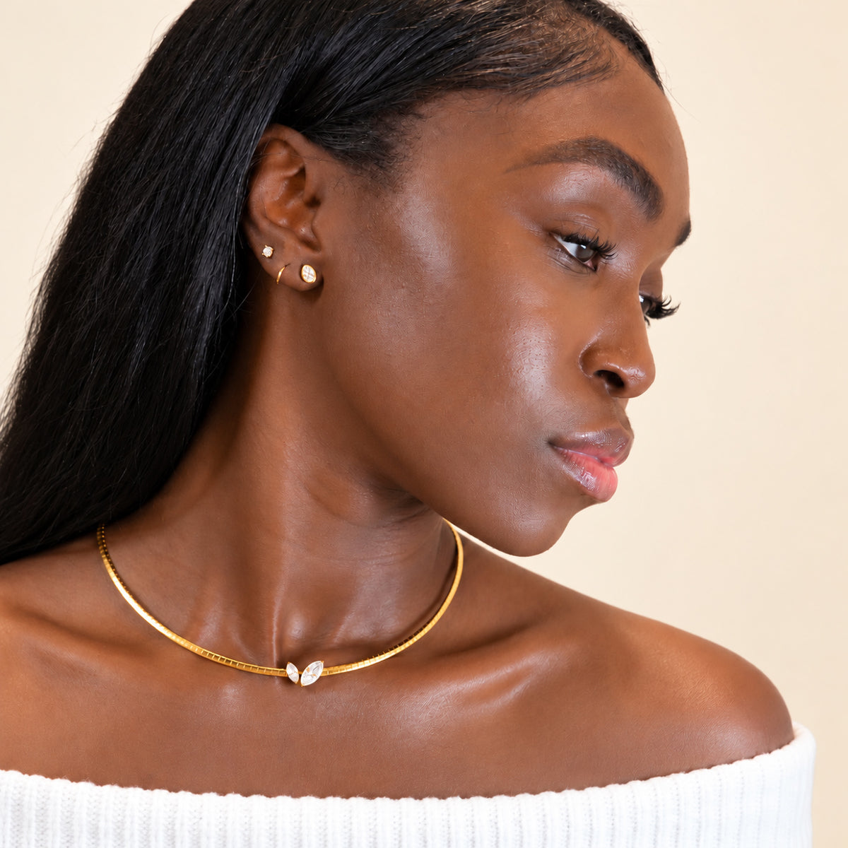 Lila Marquise Pendant Necklace