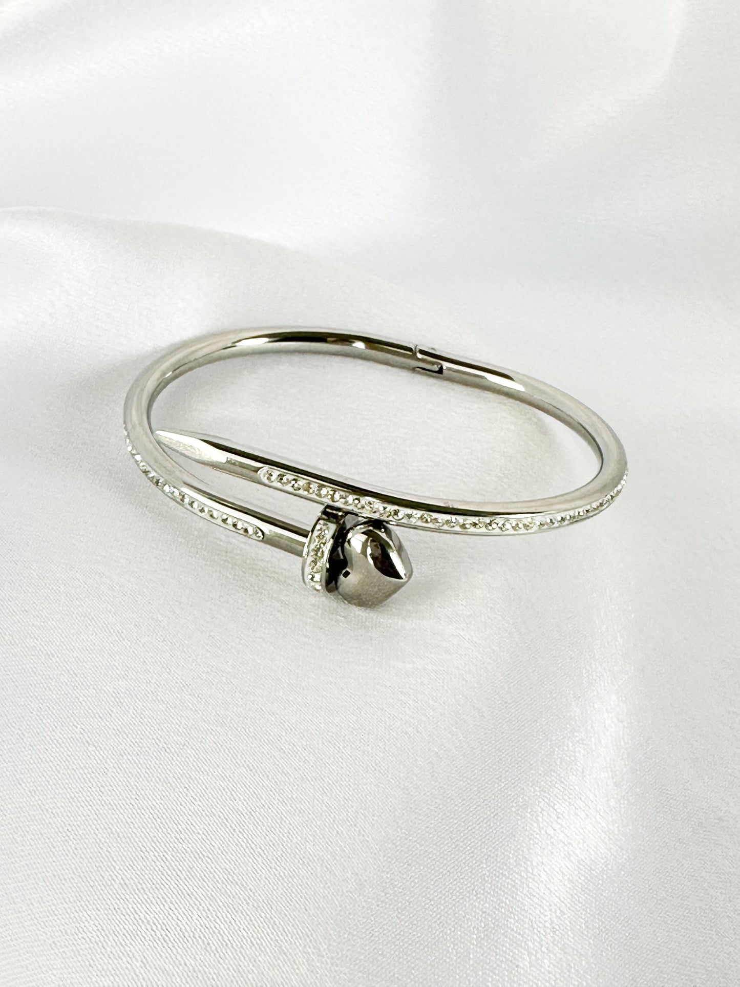 Nailed With Love Silver Bracelet