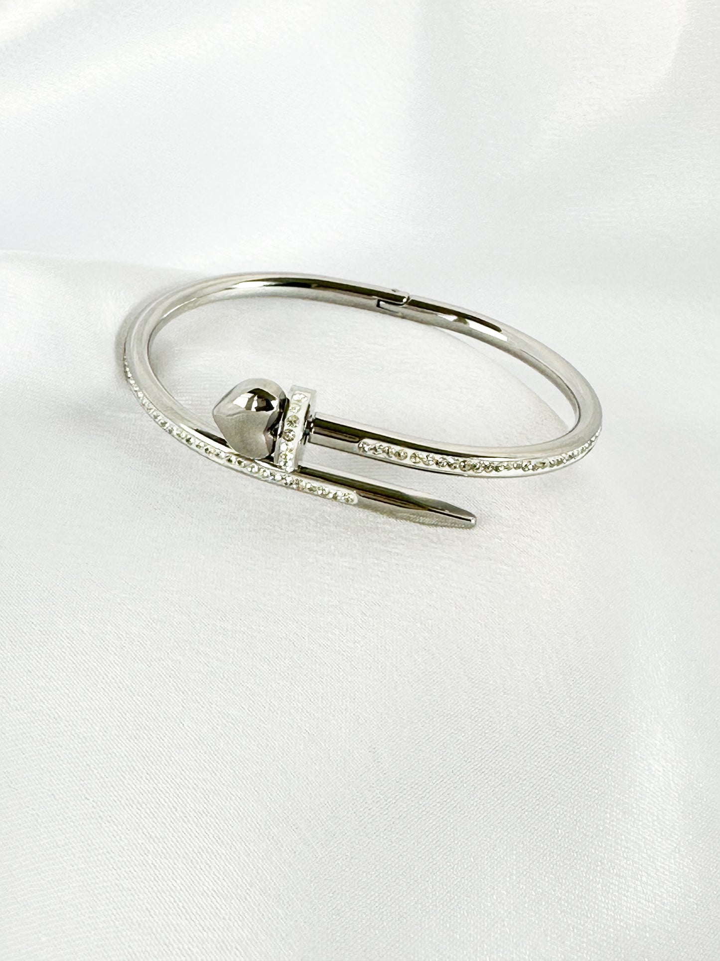 Nailed With Love Silver Bracelet